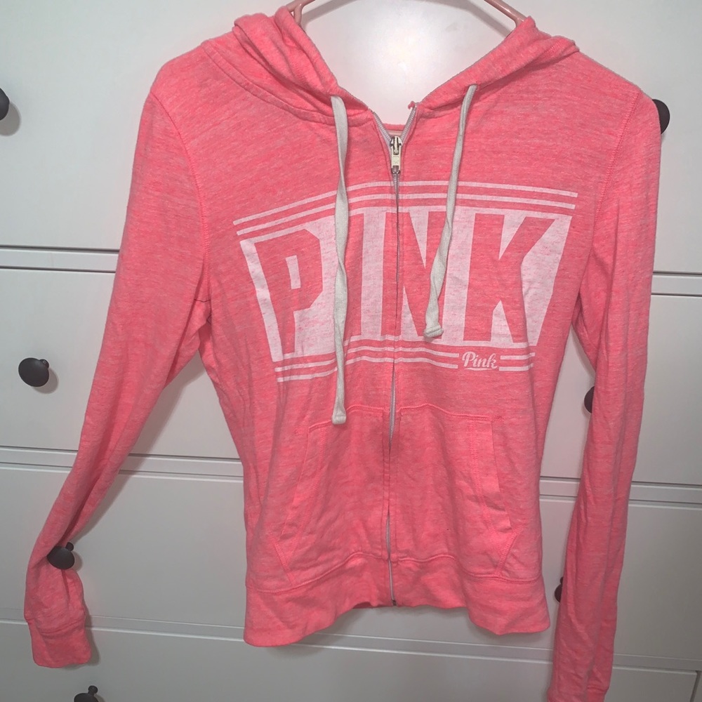vs pink zip up